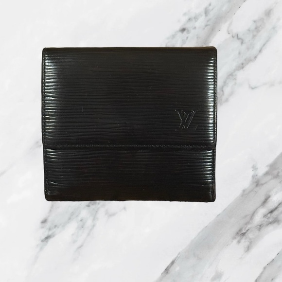 Louis Vuitton Authentic Vintage Black Epi Leather Compact Bifold Wallet - Picture 1 of 16